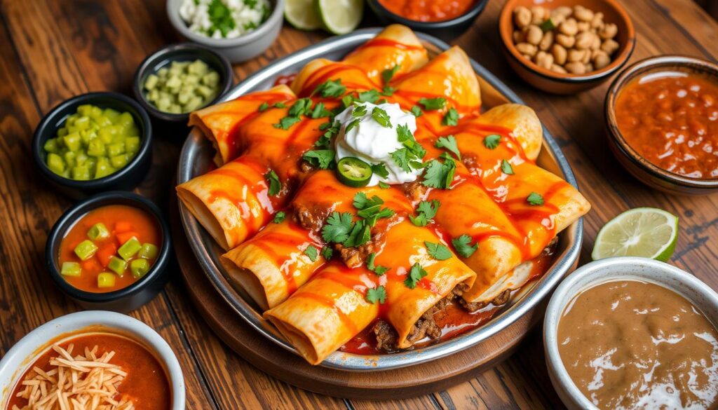 Mexican Beef Enchiladas Serving Platter