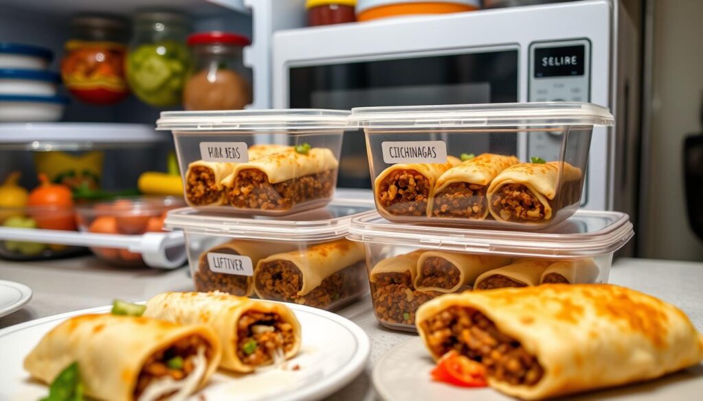 Mexican beef chimichanga storage tips