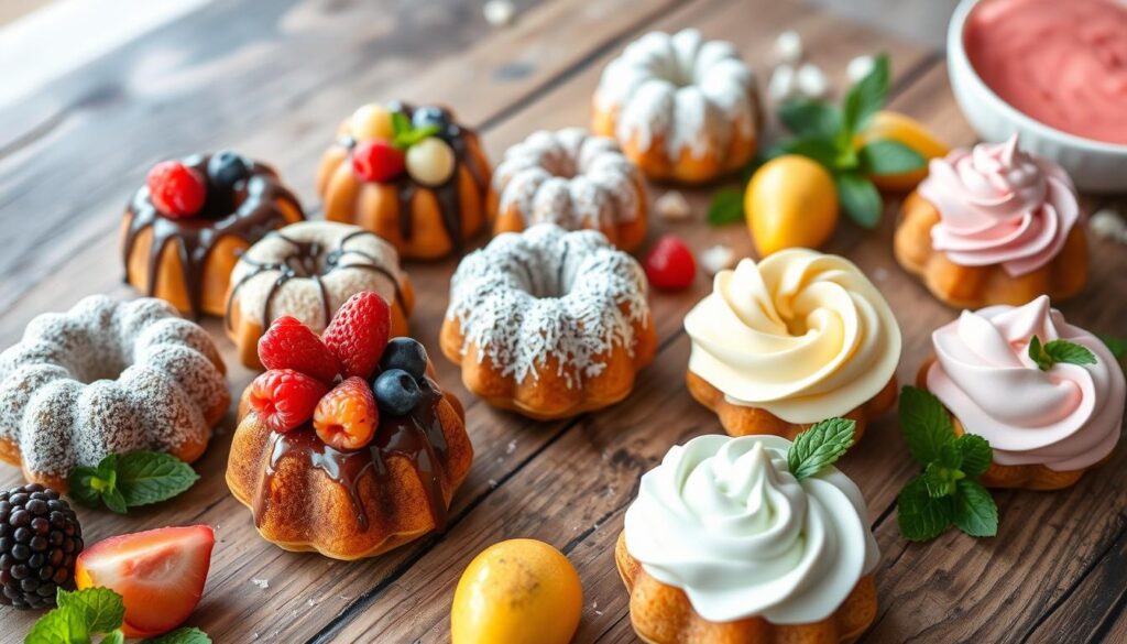 Mini Bundt Cake Decorating Techniques