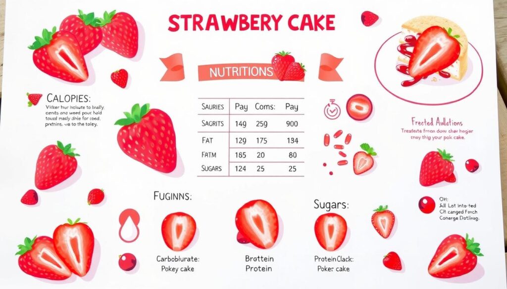 Nutritional breakdown of strawberry poke cake