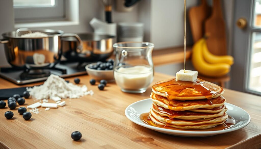 Pancake Making Kitchen Setup