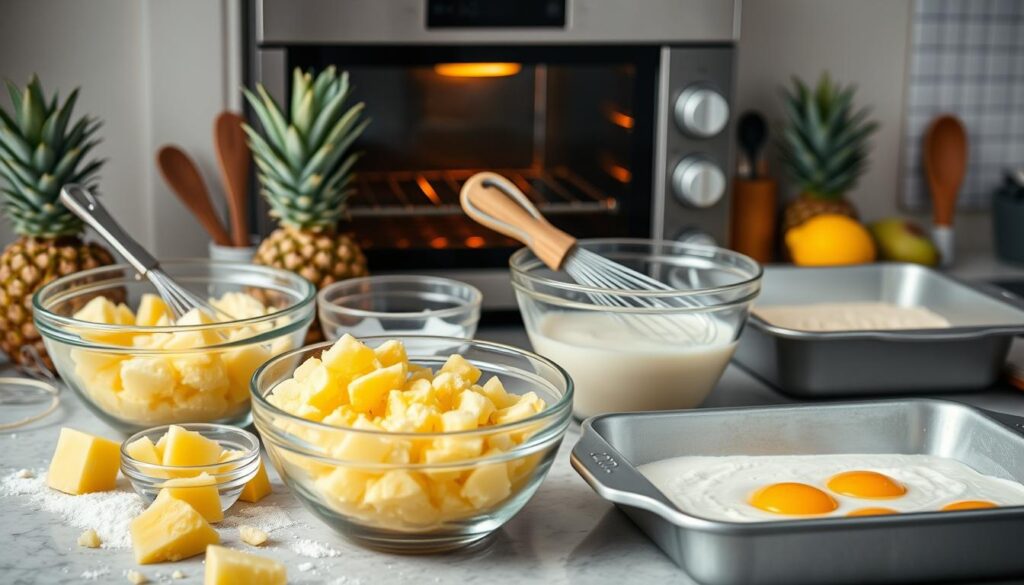 Pineapple Cake Baking Process