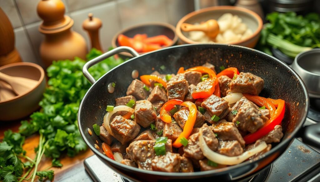 Preparing Tender Shaking Beef