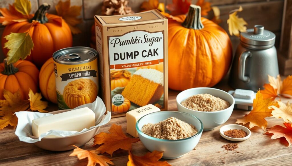 Pumpkin Dump Cake Ingredients