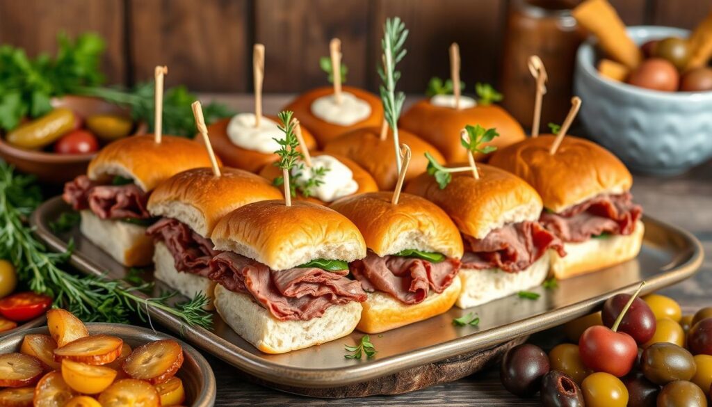 Roast Beef Slider Platter