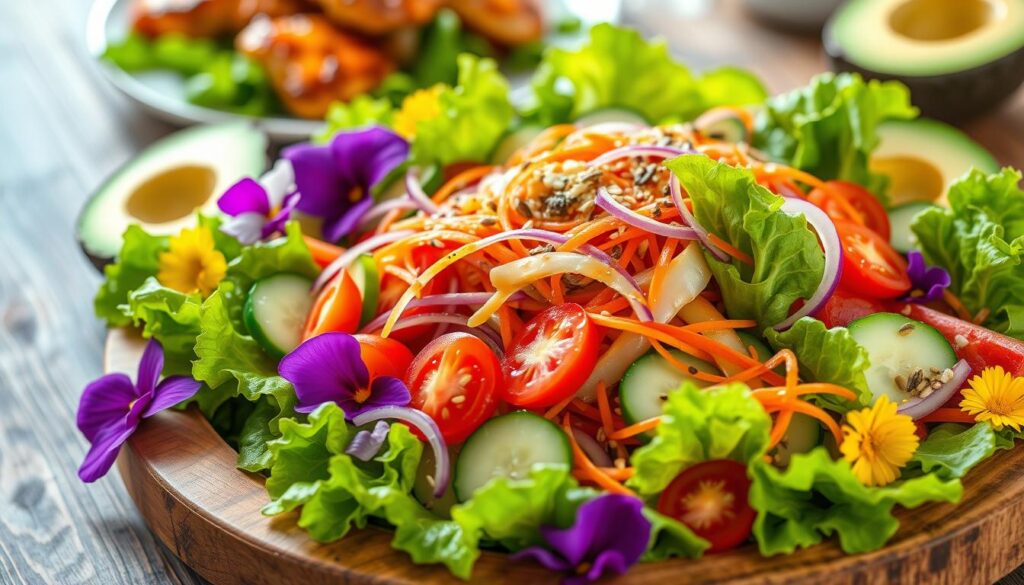 Salad Accompaniments for Honey Garlic Chicken