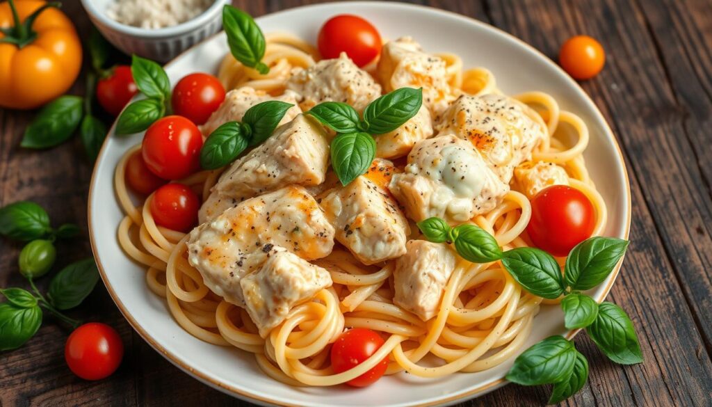 Saucy Chicken Pasta Dish