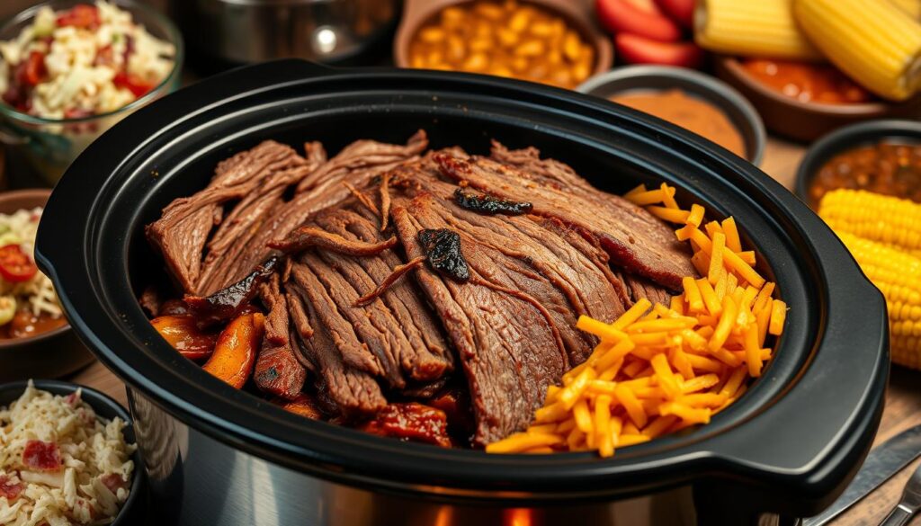 Slow Cooker BBQ Roast Beef