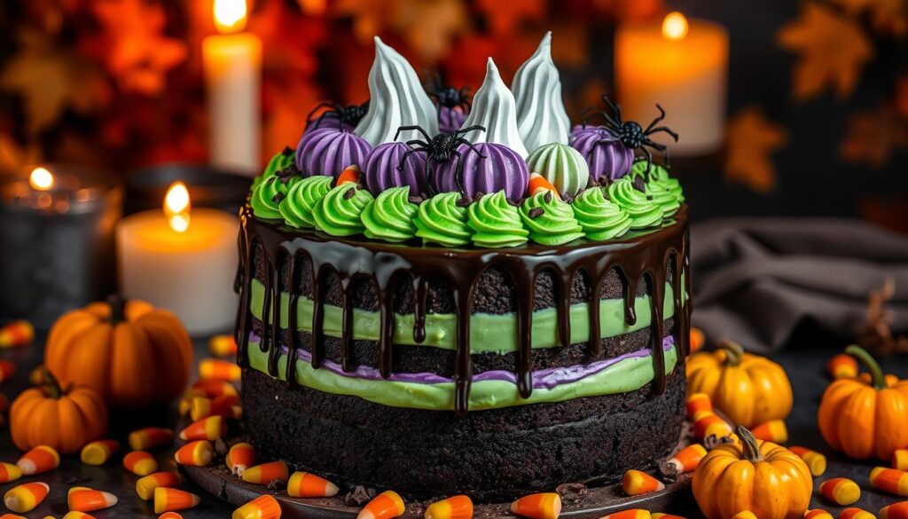 Spooky Halloween Cake Design