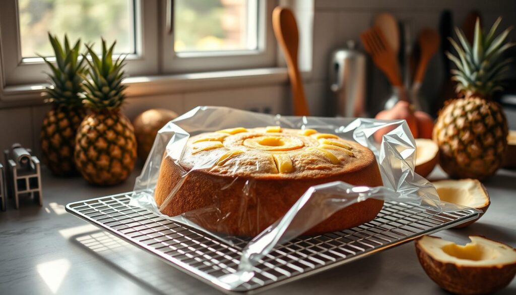 Storing Homemade Pineapple Cake