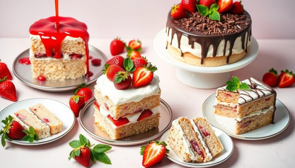 Strawberry Poke Cake Variations