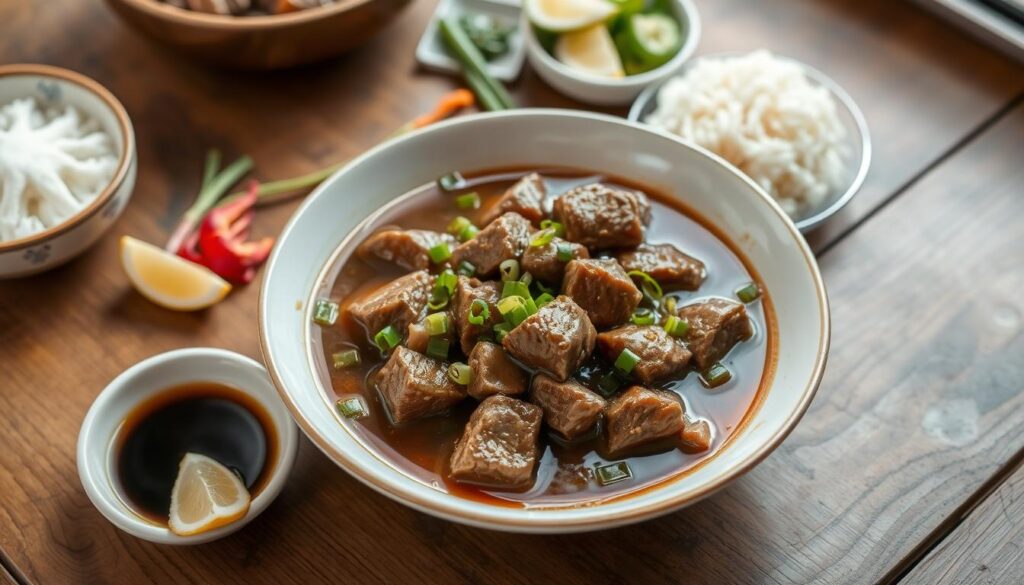 Traditional Beef Pares Dish