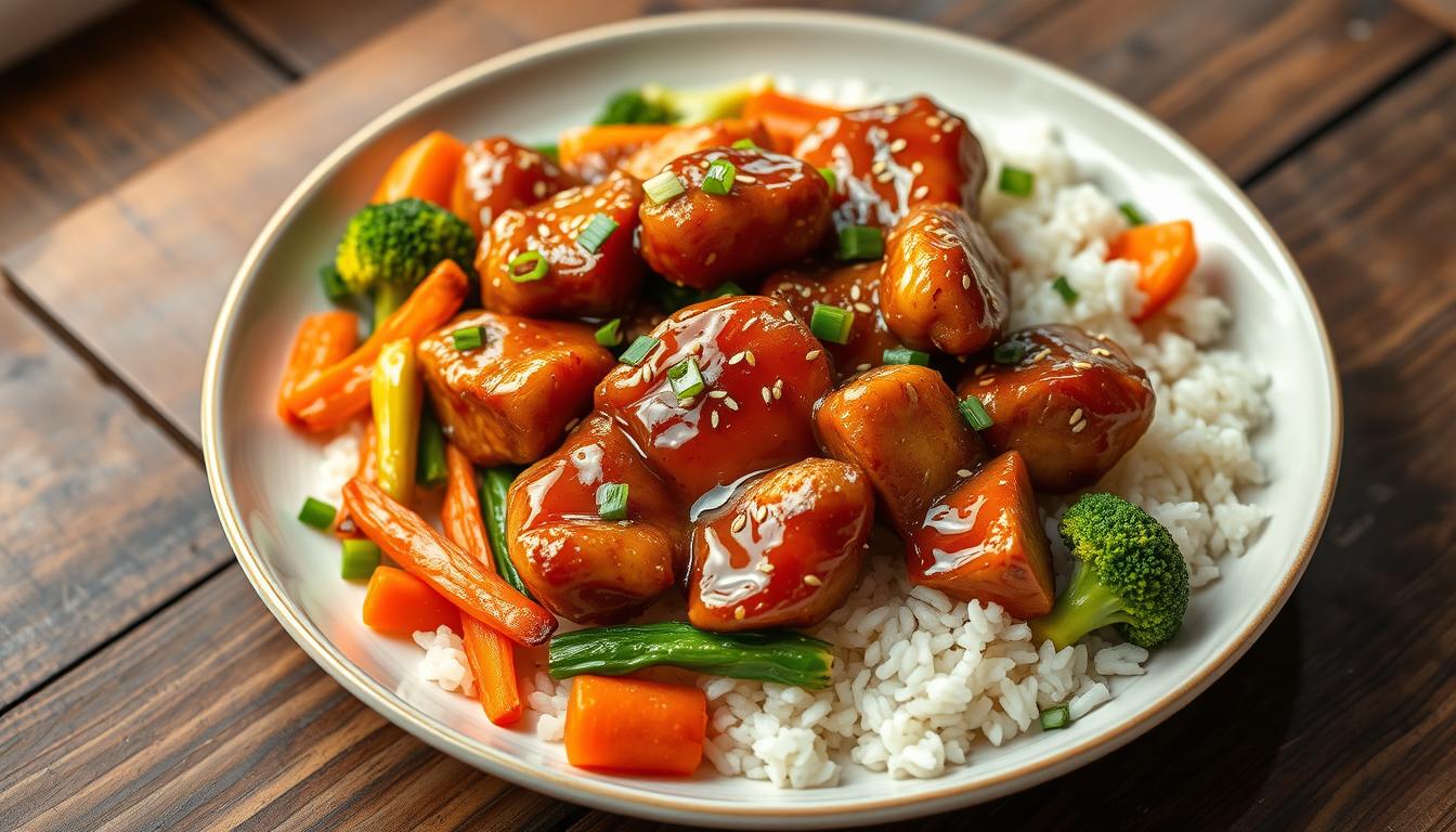 what to serve with honey garlic chicken